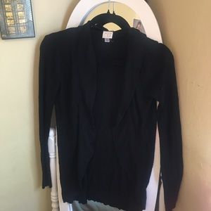 Lightweight Black Knit Cardigan